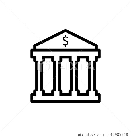 bank icon design vector template bank icon design vector template 142985548