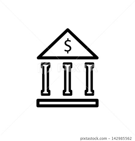 bank icon design vector template bank icon design vector template 142985562