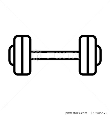 barbell icon design vector template barbell icon design vector template 142985572
