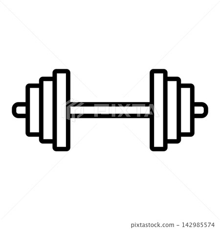 barbell icon design vector template barbell icon design vector template 142985574