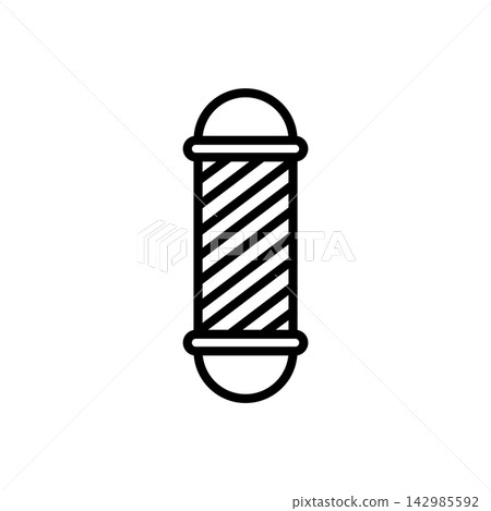 barber pole icon design vector template barber pole icon design vector template 142985592