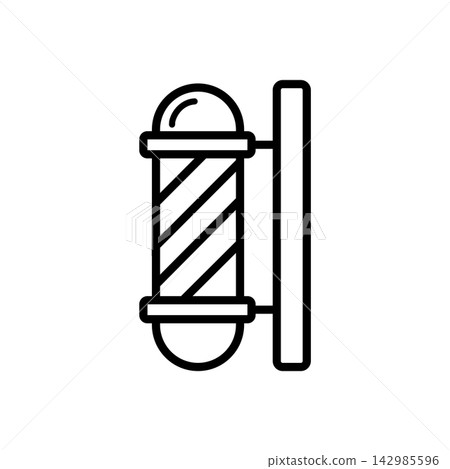 barber pole icon design vector template barber pole icon design vector template 142985596