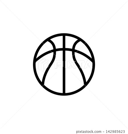 basketball icon design vector template 142985623