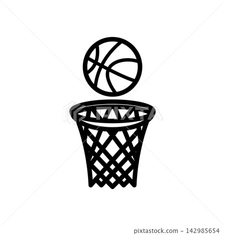 basketball net icon design vector template 142985654