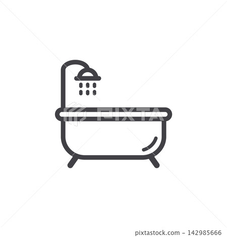 bathtub icon design vector template bathtub icon design vector template 142985666
