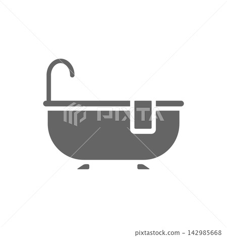 bathtub icon design vector template bathtub icon design vector template 142985668