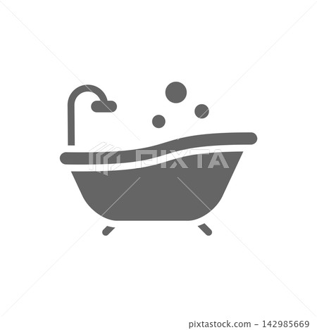 bathtub icon design vector template bathtub icon design vector template 142985669