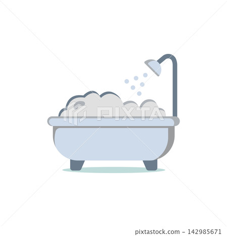 bathtub icon design vector template bathtub icon design vector template 142985671