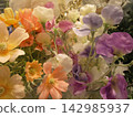 Colorful artificial flower bouquet 142985937
