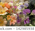 Colorful artificial flower bouquet 142985938