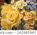 Colorful artificial flower bouquet 142985941