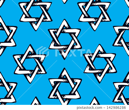 Jewish holiday symbol. Vector drawing Jewish holiday symbol. Vector drawing 142986286