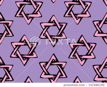 Jewish holiday symbol. Vector drawing Jewish holiday symbol. Vector drawing 142986290