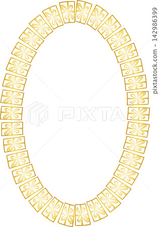Gifts xmas frame. Christmas gift template. Cartoon new year holidays 2d illustration Gifts xmas frame. Christmas gift template. Cartoon new year holidays 2d illustration 142986399