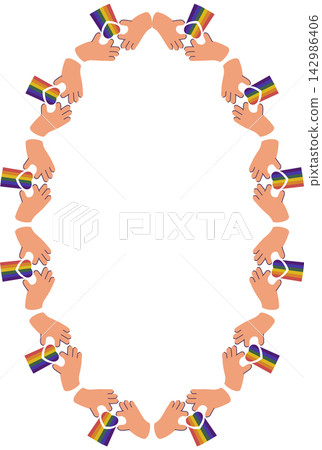 lgbt empty frame. Heart, love, romance or valentine's day heart. lgbtq red heart love empty space lgbt empty frame. Heart, love, romance or valentine's day heart. lgbtq red heart love empty space 142986406