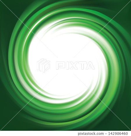 Vector background of bright green swirls 142986460