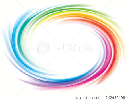 Vector backdrop of spiral rainbow spectrum Vector backdrop of spiral rainbow spectrum 142986498