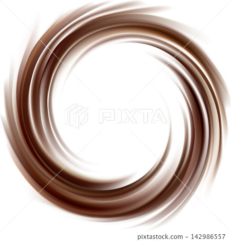 Vector background of swirling dark chocolate texture Vector background of swirling dark chocolate texture 142986557