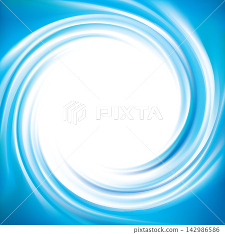 Vector blue swirling backdrop with space for text 142986586