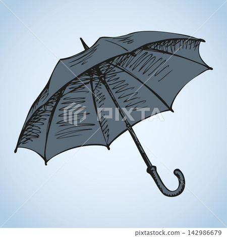 Umbrella. Vector drawing Umbrella. Vector drawing 142986679