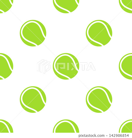 Tennis Ball Pattern, Vector Illustration. Tennis Ball Seamless Pattern with Green Balls. Tennis Ball Pattern on White Background for Sports Fabric, Wallpaper, Textile, Wrapping Paper, Surface Design Tennis Ball Pattern, Vector Illustration. Tennis Ball Seamless Pattern with Green Balls. Tennis Ball Pattern on White Background for Sports Fabric, Wallpaper, Textile, Wrapping Paper, Surface Design 142986854