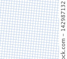 Blue graph paper grid background with square notebook pattern. Vector 142987132