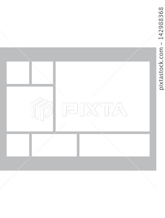 Multi Photo Collage Frame and Gallery Wall Layout 142988368