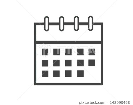 Simple calendar icon (illustration) Simple calendar icon (illustration) 142990468