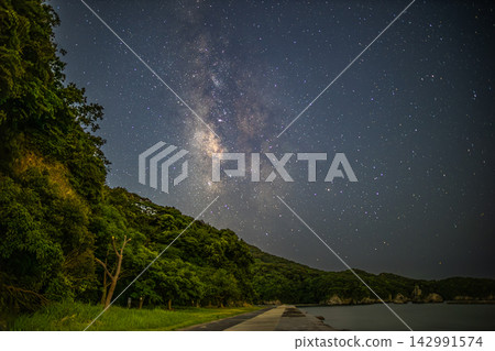 宇宙在大自然的懷抱中熠熠生輝。踏上這段神秘之旅，穿梭於夜空和蔥鬱綠植交織而成的壯麗景色之中。 142991574
