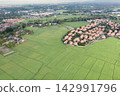 Real estate property development expansion residential suburb San Sai Thailand. 142991796