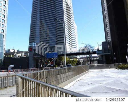 Landmark Tower as seen from the sidewalk Landmark Tower as seen from the sidewalk 142992107