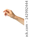 Female hand, hand part, neatly cut out, transparent background illustration material 2 142992444
