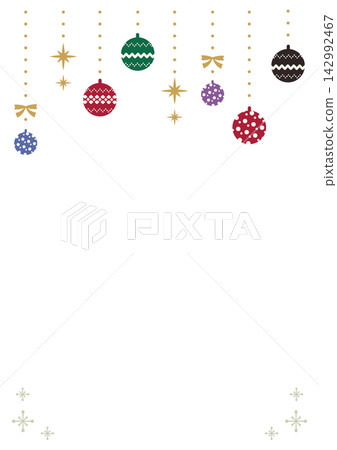 Knitted Christmas ball background material (vertical) Knitted Christmas ball background material (vertical) 142992467