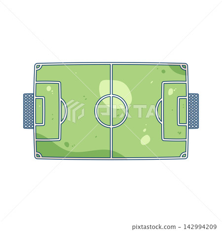 Illustration of soccer field Illustration of soccer field 142994209