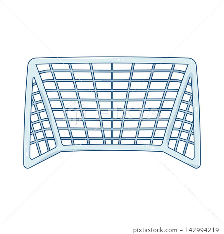 Illustration of soccer goal Illustration of soccer goal 142994219