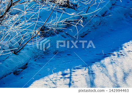 Diamond dust and beautiful frost dance in a clear blue world. Diamond dust and beautiful frost dance in a clear blue world. 142994463