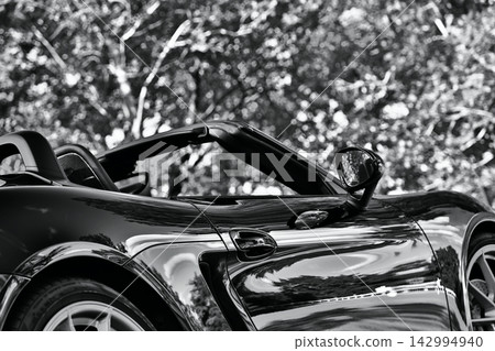 A glossy black Boxster Spyder A glossy black Boxster Spyder 142994940