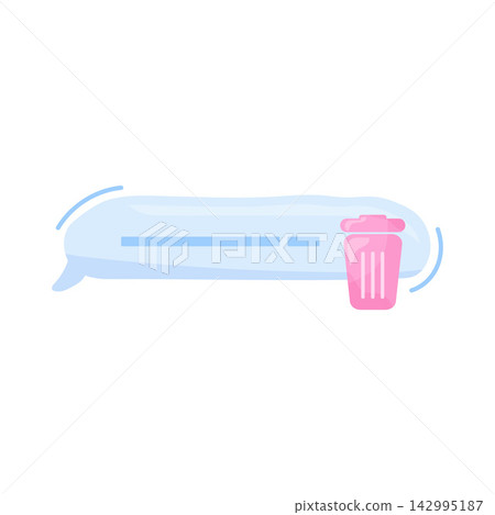Illustration of Delete Message 142995187