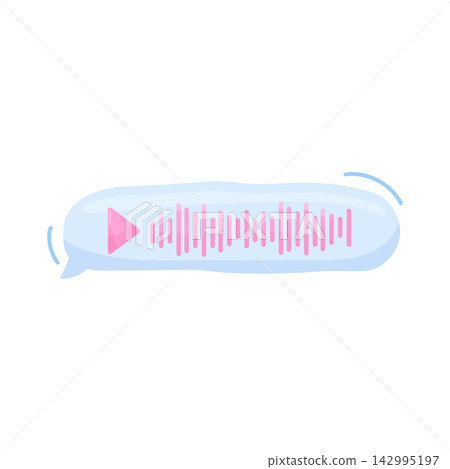 Illustration of Play Voice Message 142995197