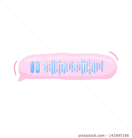 Illustration of Pause Voice Message Illustration of Pause Voice Message 142995198