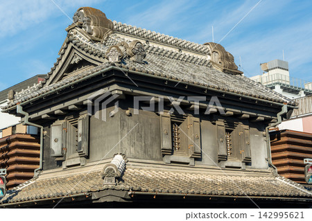 中町的傳統倉庫式建築與街景。日本埼玉縣川越市 中町的傳統倉庫式建築與街景。日本埼玉縣川越市 142995621