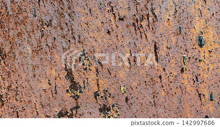 Rusted metal texture, old painted steel background Rusted metal texture, old painted steel background 142997686