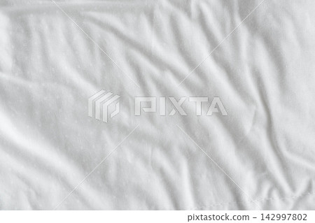 White bed sheet background White bed sheet background 142997802