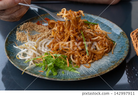 Tofu pad thai in thailand restaurant Tofu pad thai in thailand restaurant 142997911