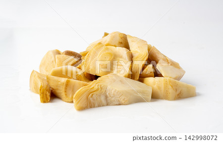 Marinated artichoke cuts, pickled edible cynara flower bud hearts Marinated artichoke cuts, pickled edible cynara flower bud hearts 142998072