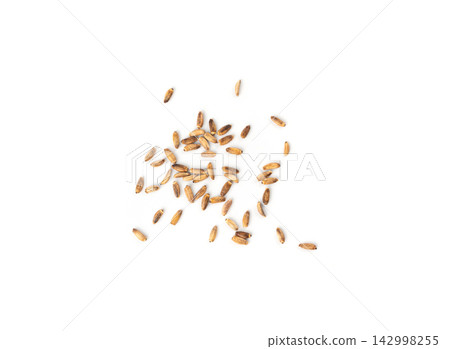 Milk thistle seeds, silybum marianum grains, dry blessed milkthistle fruits, variegated thistle kernels Milk thistle seeds, silybum marianum grains, dry blessed milkthistle fruits, variegated thistle kernels 142998255