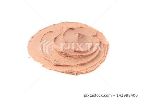 Meat Paste Isolated. Tuna Pate Smear, Liver Mousse, Terrine Spread or Fish Paste Meat Paste Isolated. Tuna Pate Smear, Liver Mousse, Terrine Spread or Fish Paste 142998400