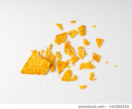Tortilla chips, mexican nacho snack Tortilla chips, mexican nacho snack 142998438