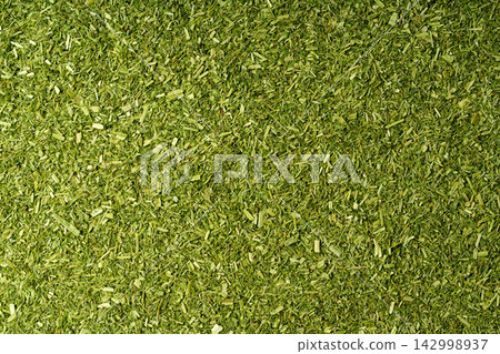 Green grass powder, dry ground barley sprouts Green grass powder, dry ground barley sprouts 142998937