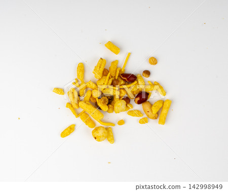 Khatta meetha namkeen textured background Khatta meetha namkeen textured background 142998949